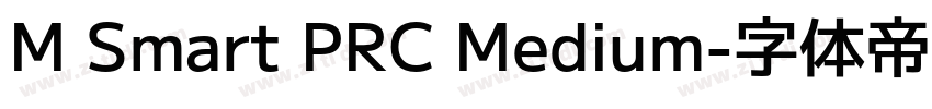 M Smart PRC Medium字体转换